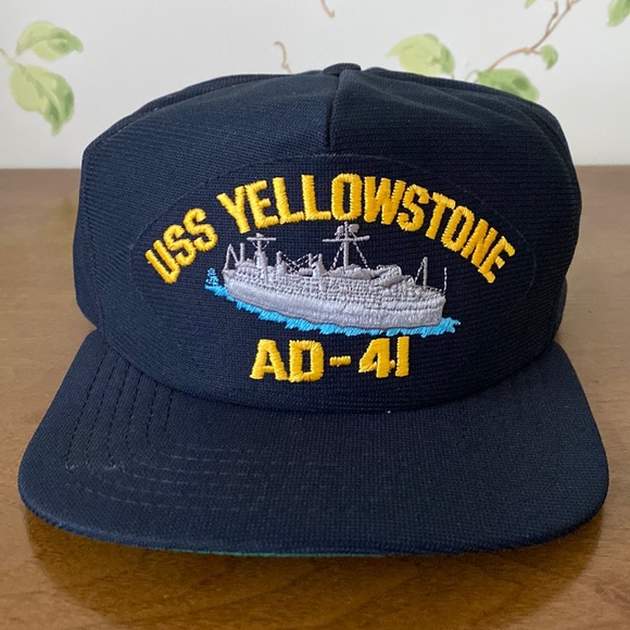 Vintage Other - USS Yellowstone AD-41 Adjustable Cap Hat